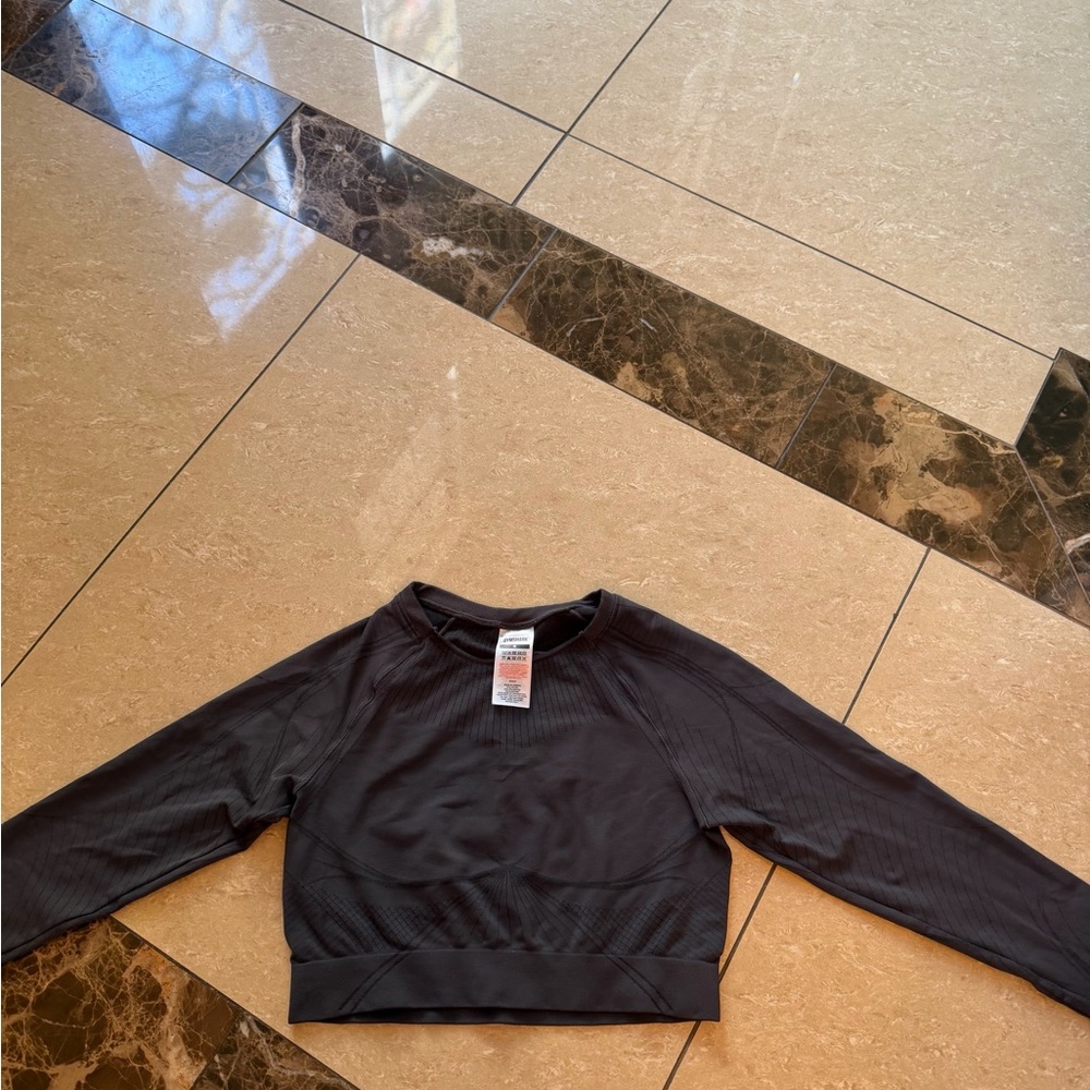 Gymshark Charcoal seamless long sleeve